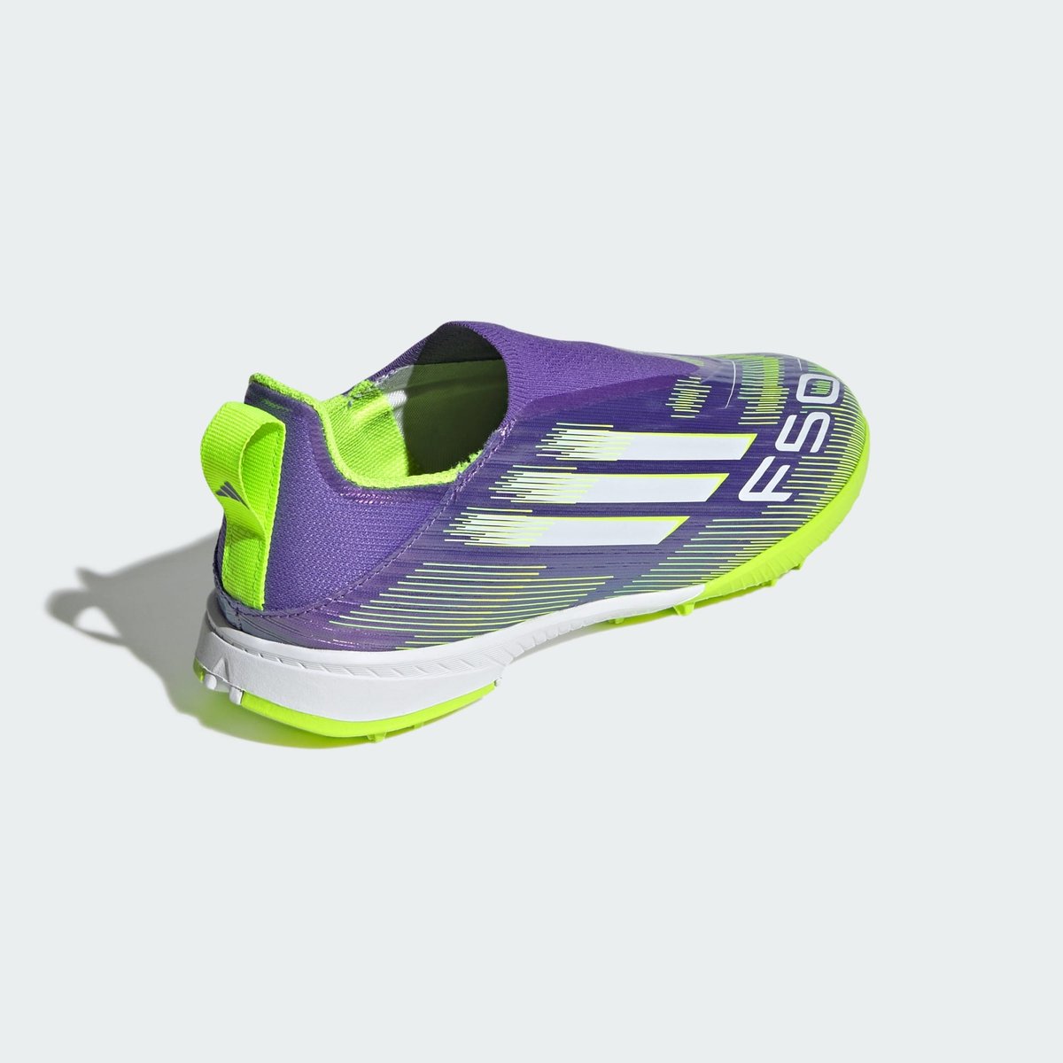 Chaussure Sans Lacets F50 League Terrain Souple/Multi-Surfaces Enfants Chaussure Sans Lacets F50 League Terrain Souple/Multi-Surfaces Enfants purple rush / cloud white / lucid lemon, adidas Performance