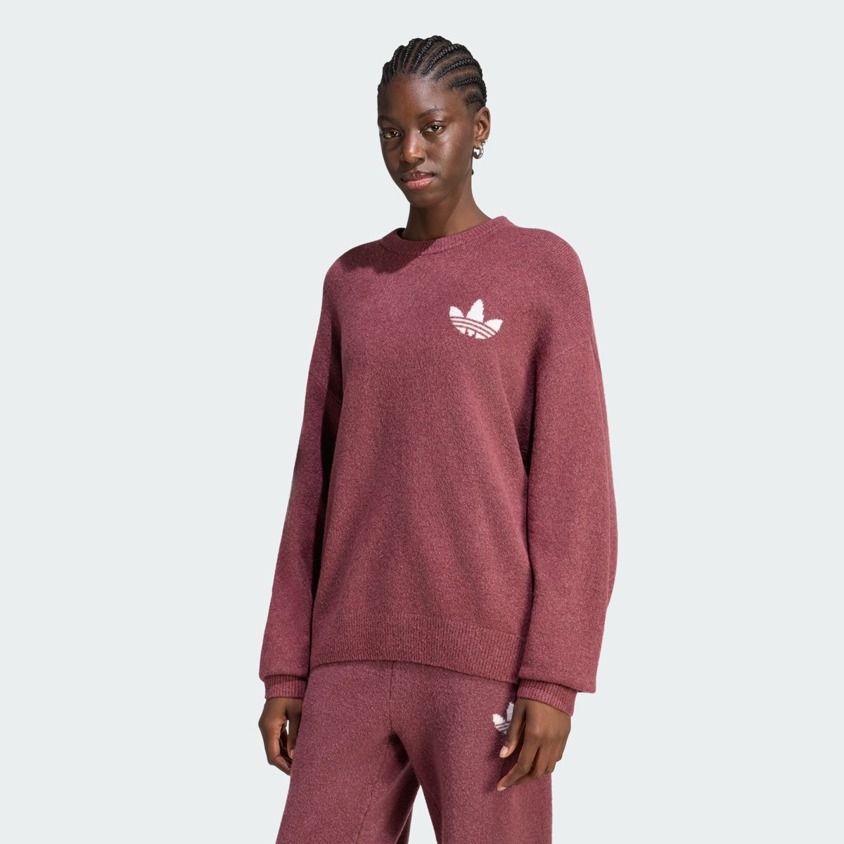 Pull Maille Adidas Originals Athl Dept Pull Maille Adidas Originals Athl Dept burgundy, adidas Originals