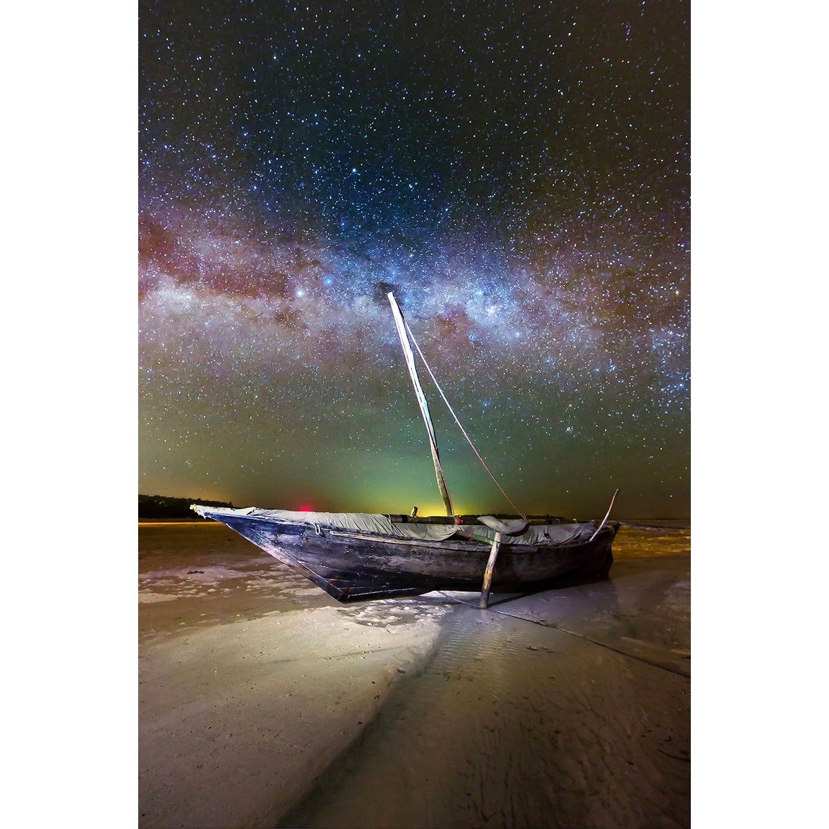 Tableau zanzibar boat tableau alu dibond, HEXOA