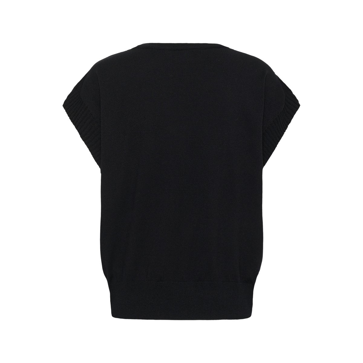 Manteau tricoté noir pitch black, CREAM