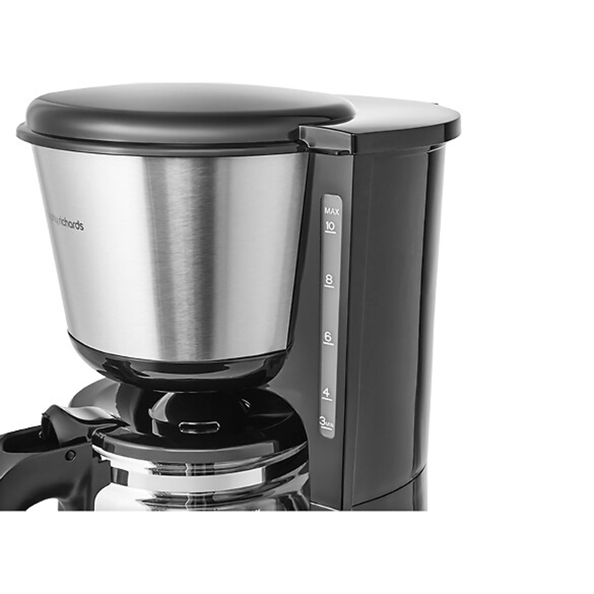 Equip 1.2L Filter Coffee Machine - 162501 black/silver, MORPHY RICHARDS