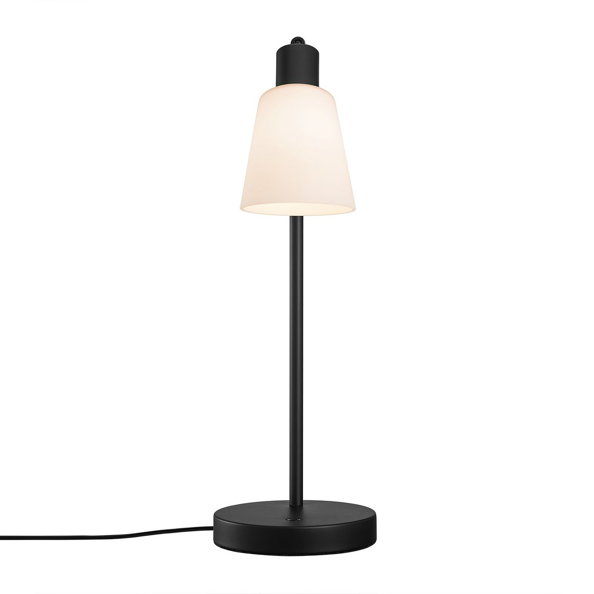 Lampe à poser tête d'éclairage orientable en verre, MOLLI noir, NORDLUX