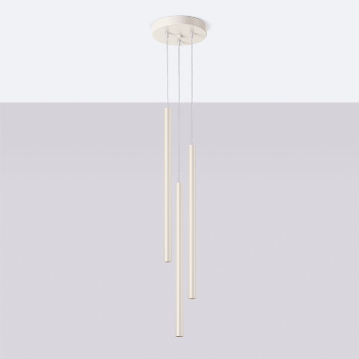 Suspension Acier Beige G9 3 Pastelo beige, EDEN