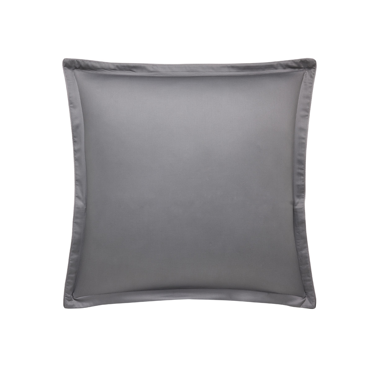 Taie d'oreiller imprimée en satin de coton bio, SHALIMAR gris meteore, ALEXANDRE TURPAULT