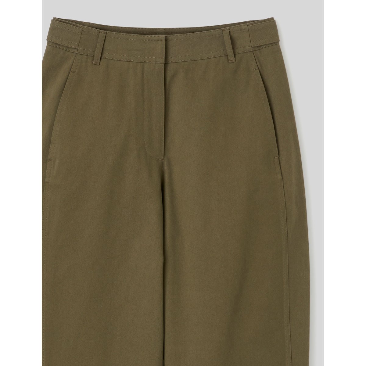 Pantalon chino balloon vert kaki, BZB