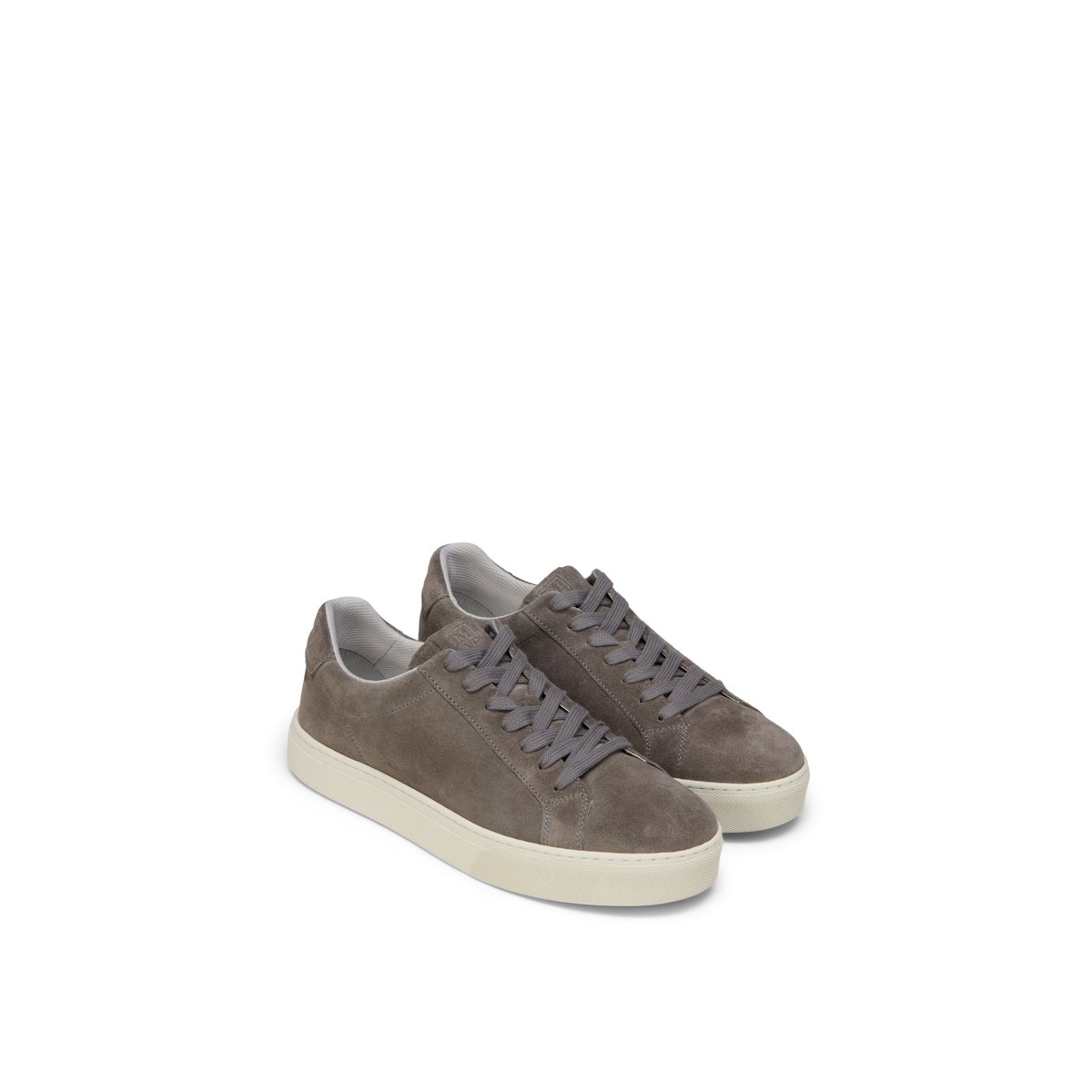 Baskets à semelles cuvette Modèle Agar en cuir velours doux marron, MARC O'POLO