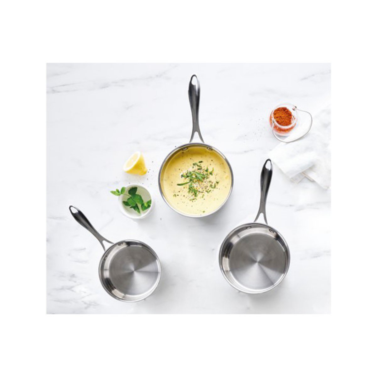 Casserole Chef 14 cm en inox - CHEF argent, BEKA