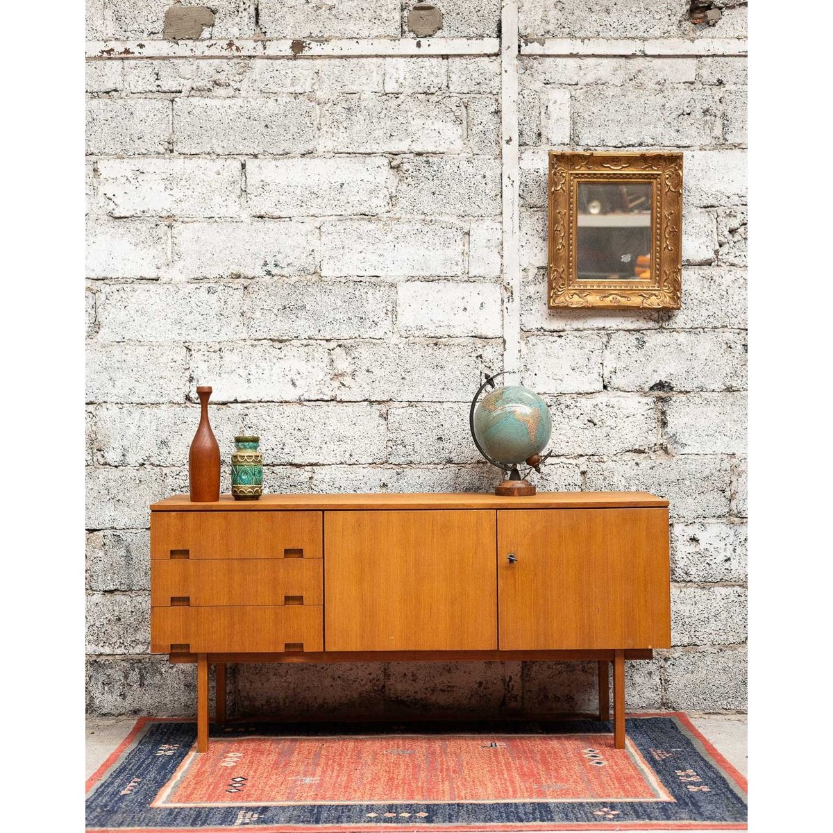 Enfilade scandinave en bois Margaret N°475 - Bon état marron, DEBONGOUT