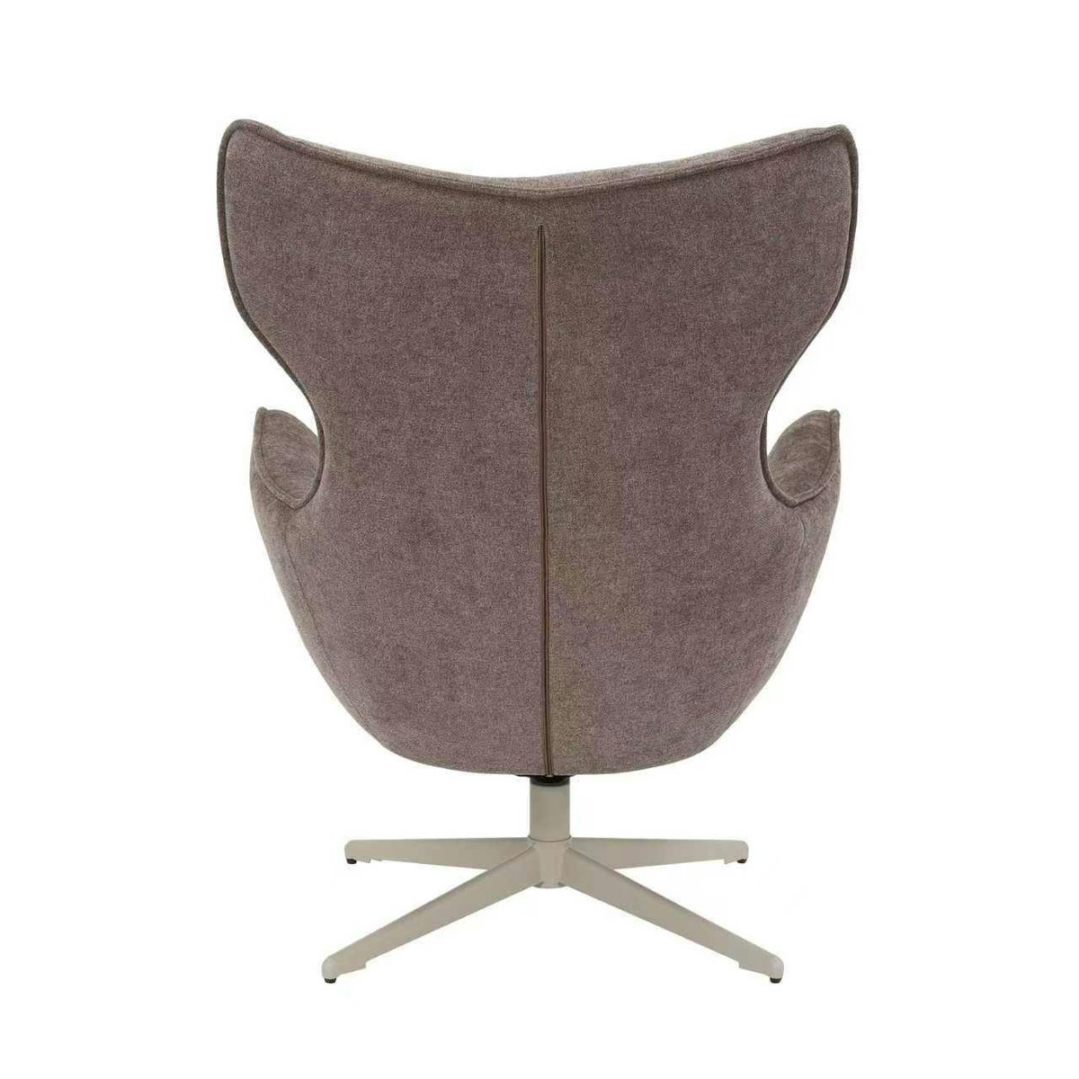 Fauteuil relax pivotant à pied beige CORTINA marron, PIER IMPORT