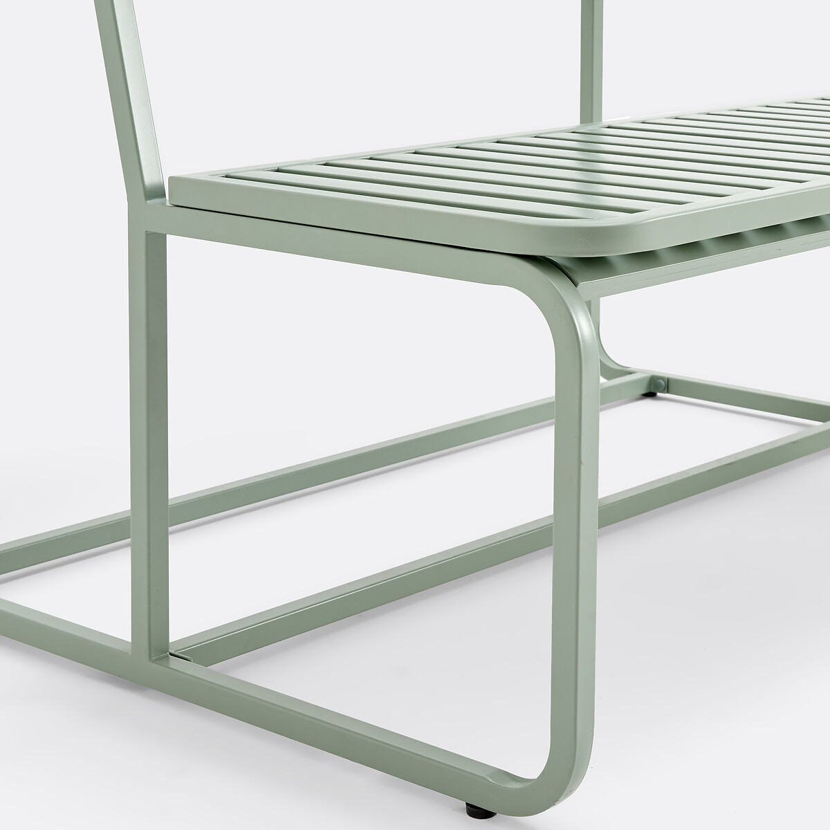Talia Steel Garden Table Bench sage green, LA REDOUTE INTERIEURS