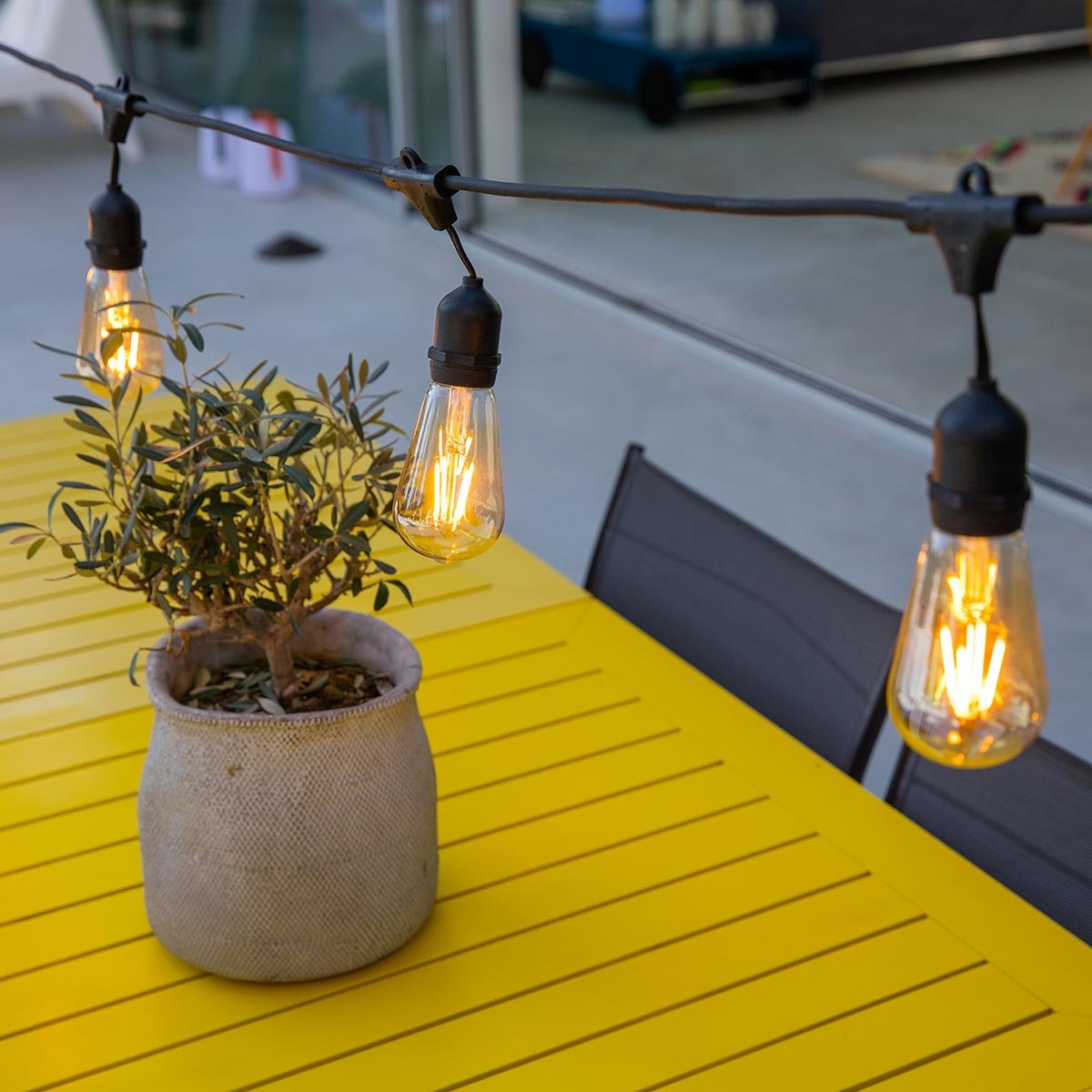 Guirlande lumineuse E27 MAFY LIGHT noir, LUMISKY