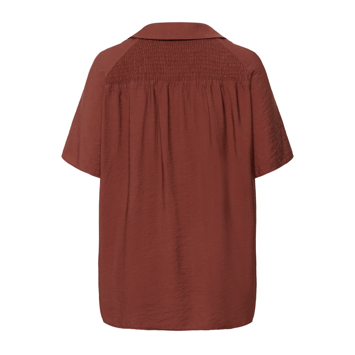 Blouse à manches courtes orange henna, KAFFE CURVE
