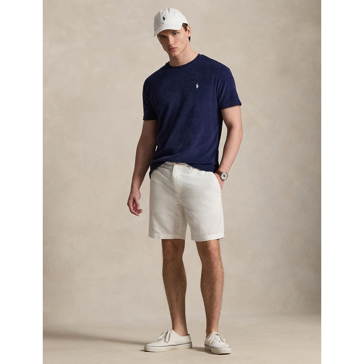 T-shirt Classic Fit à logo marine, POLO RALPH LAUREN