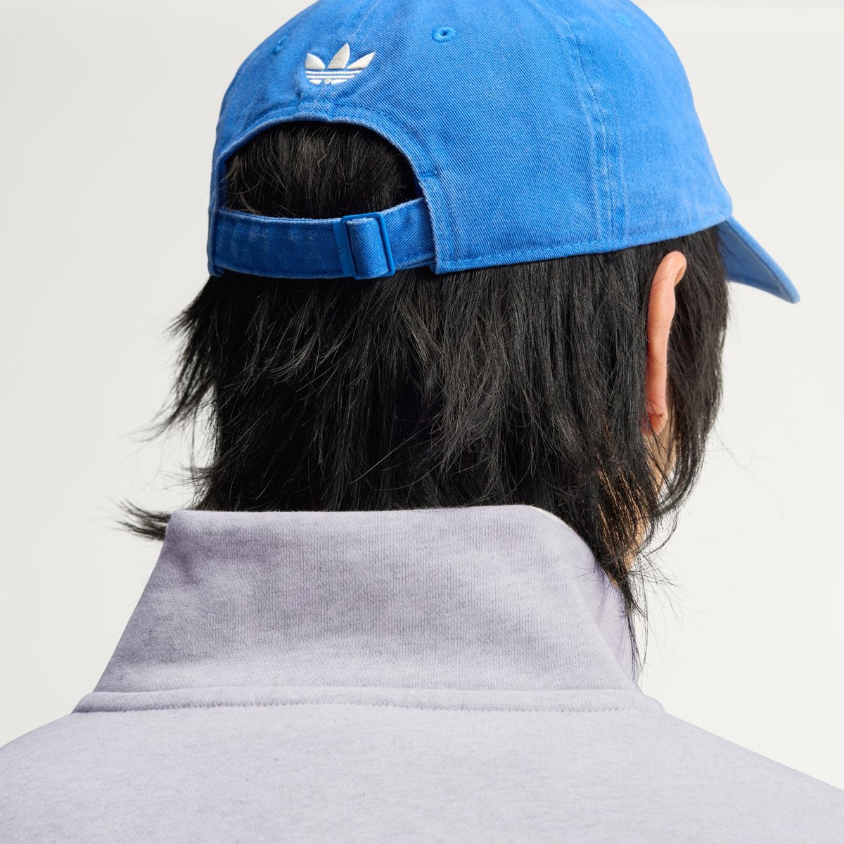 Sweat-Shirt Demi-Zip 3 Bandes Adisignature Firebird light grey heather / off white, adidas Originals
