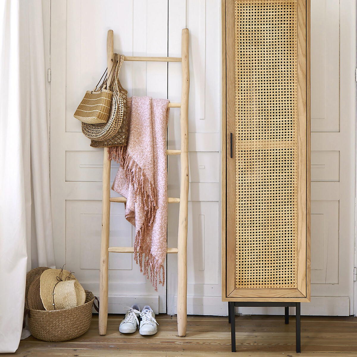 Ghada 5-Rung Ladder Towel Rack natural, LA REDOUTE INTERIEURS