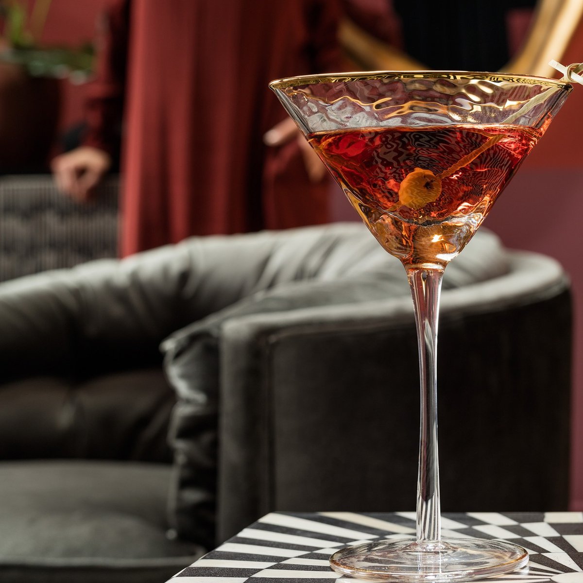 Lot de 4 verres à cocktail, HOMMAGE transparent, KARE DESIGN