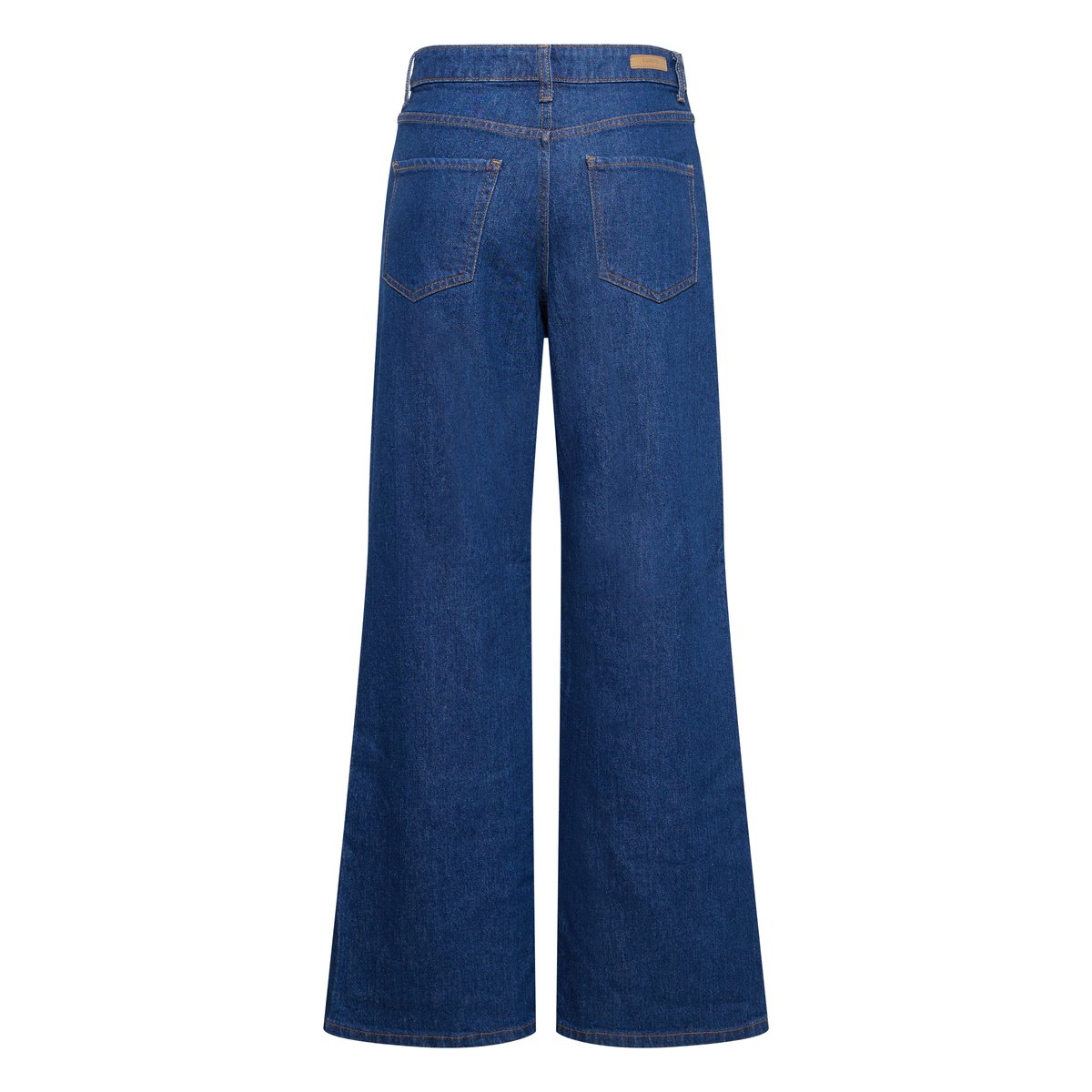 Jean coupe large, taille haute bleu dark blue denim, B.YOUNG