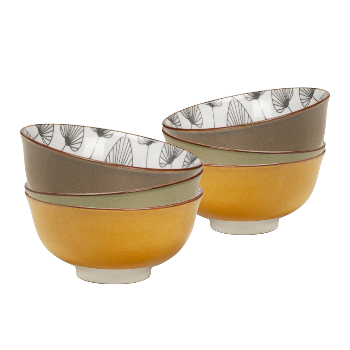 Lot de 6 petits bols, SASEBO beige, ARTIME