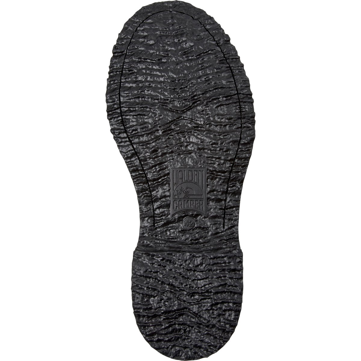 Mocassins Cuir daim WALDEN TWINS noir 1, CAMPER