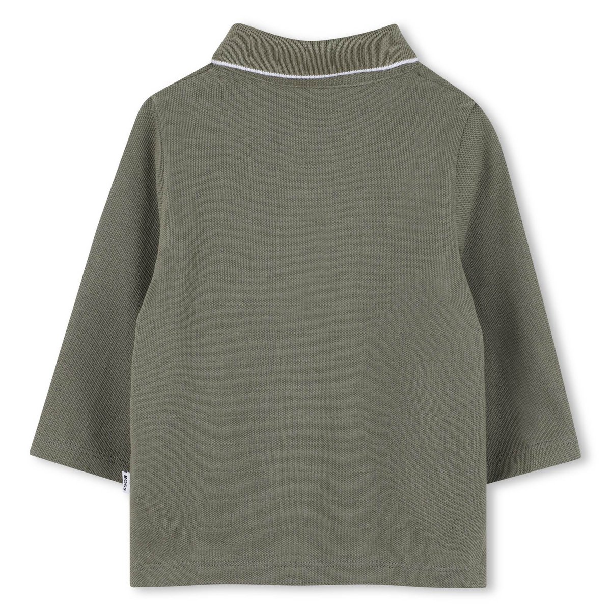 Polo à manches longues tilleul, BOSS KIDSWEAR