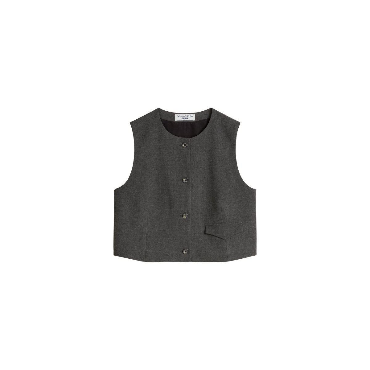 Gilet de costume ample avec LENZING™ ECOVERO™ gris, MARC O’POLO DENIM