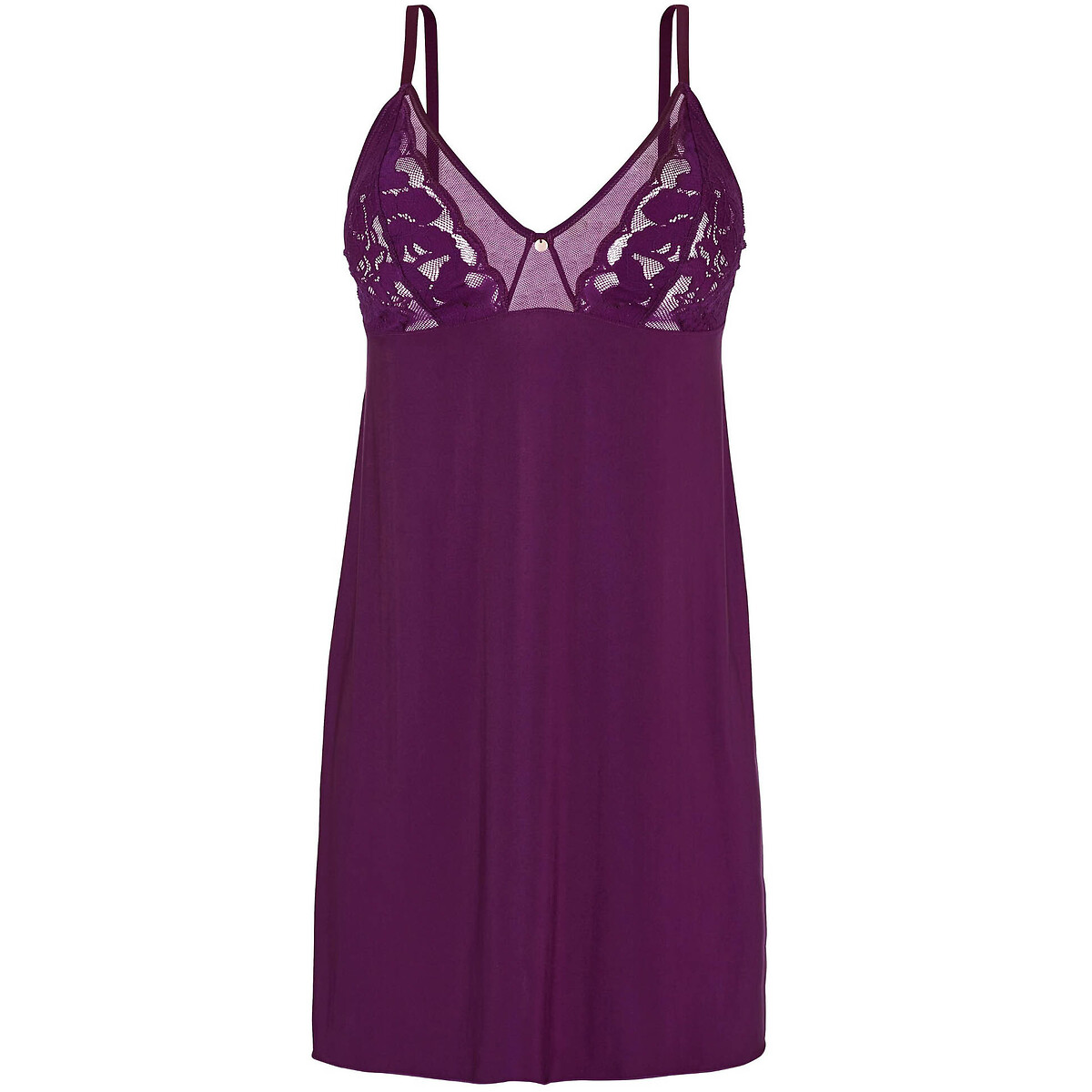 Nuisette sans armatures Romance violet, SANS COMPLEXE