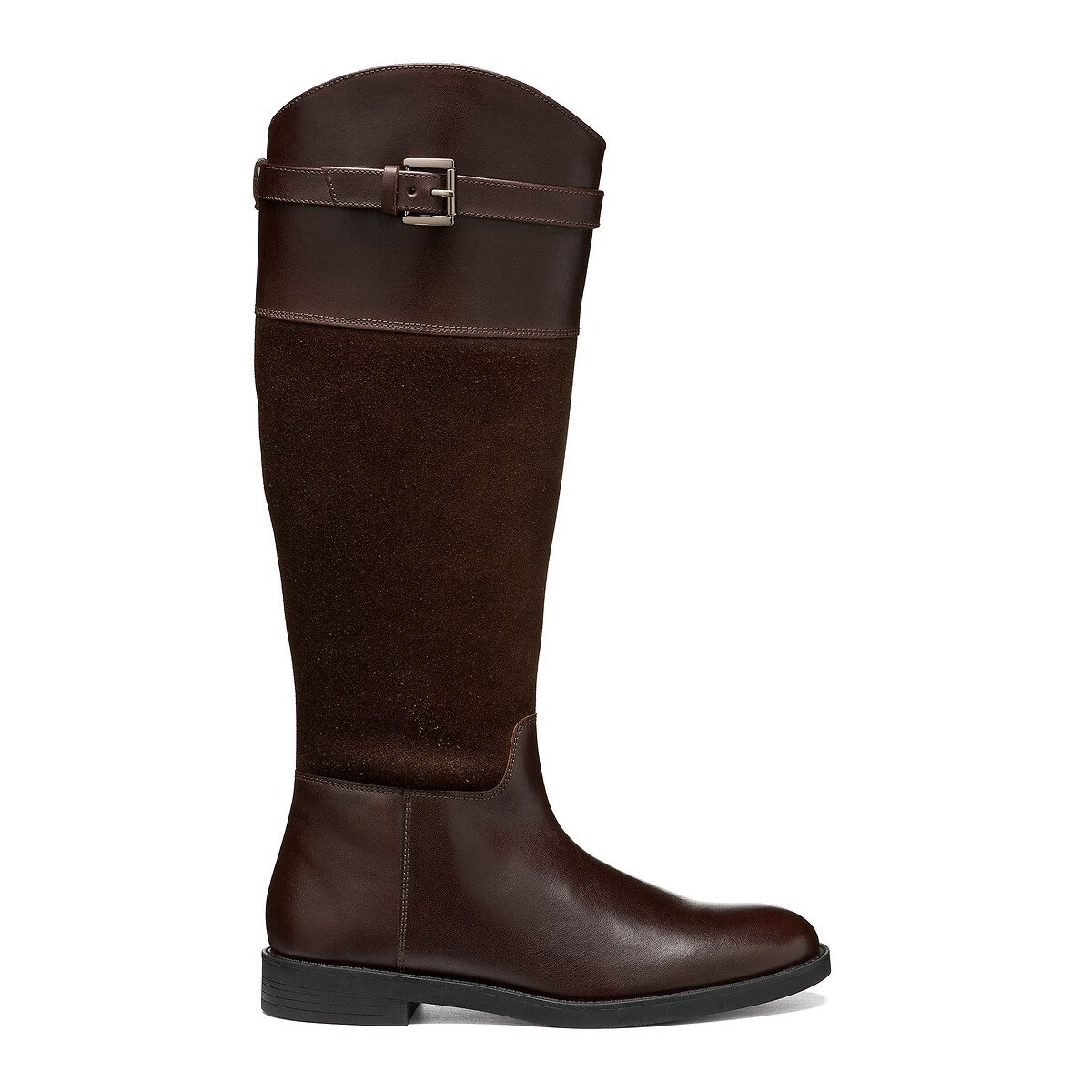 Esmeena Leather Riding Boots dark brown, GEOX