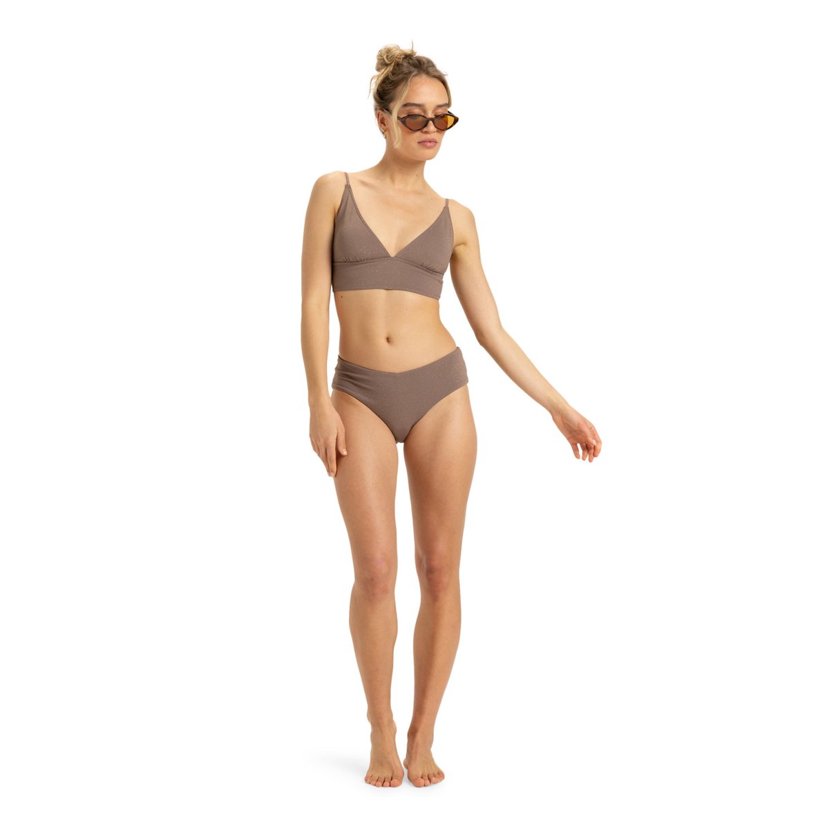 Bas de maillot de bain classique LASCA. marron deep taupe, ROXY