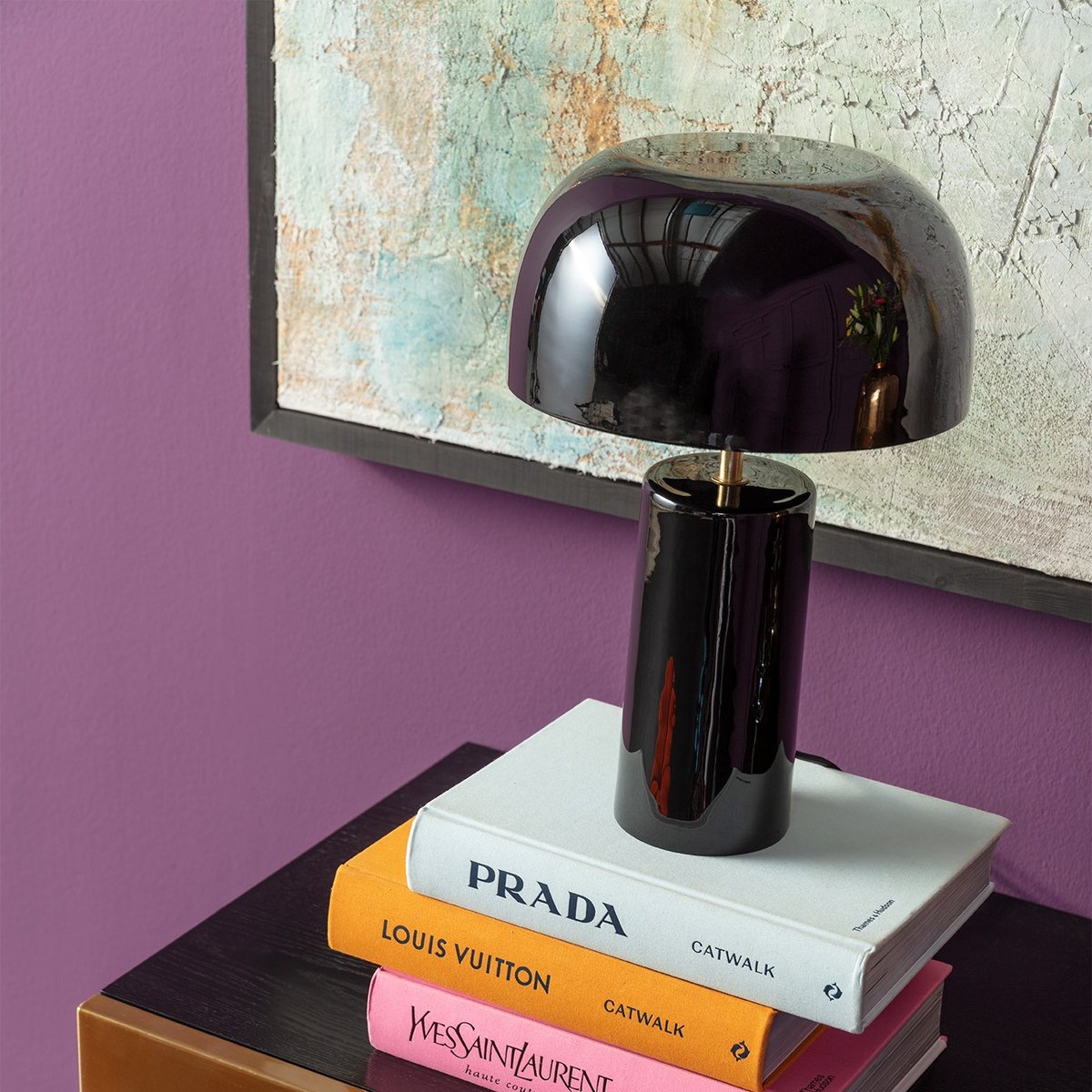 Lampe en acier, LOUNGY noir, KARE DESIGN