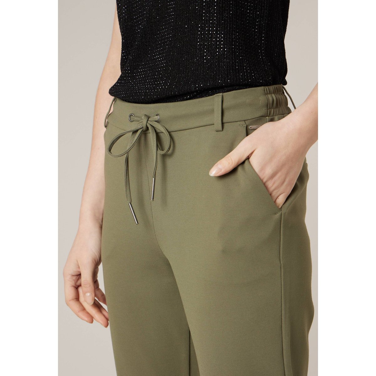 Pantalon relaxed femme VANIDA khaki, DEELUXE