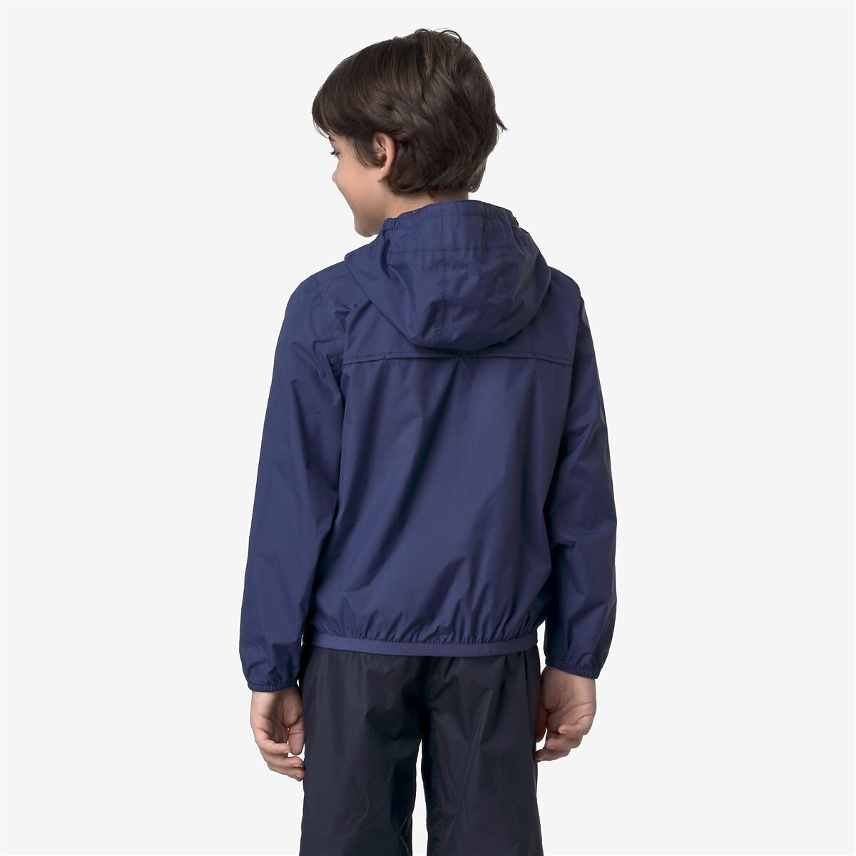 Coupe-vent zippé à capuche Claude bleu marine, K-WAY