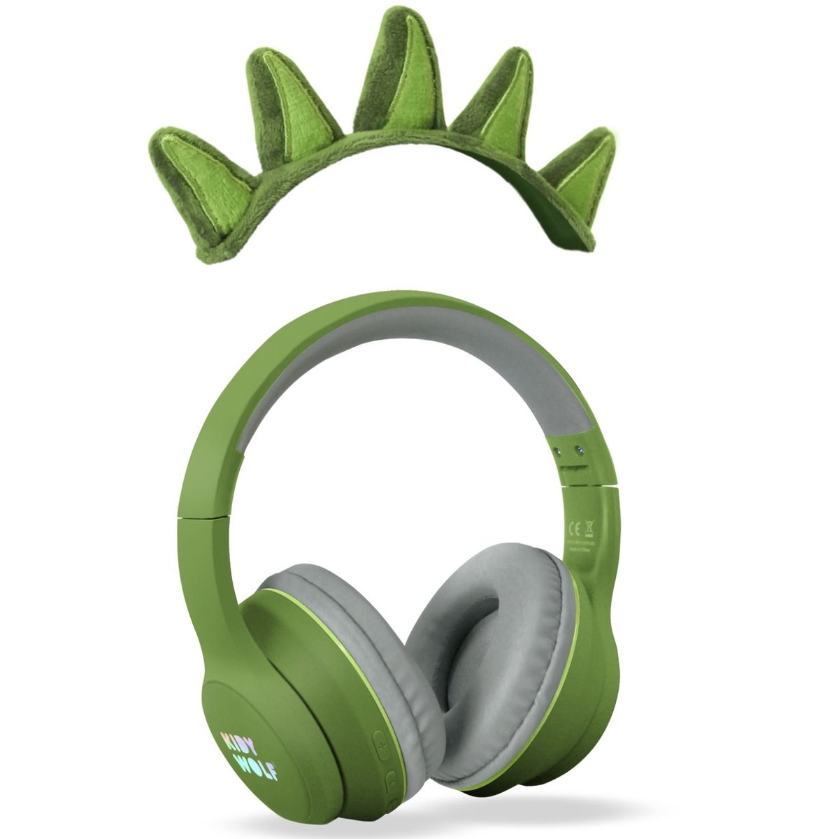 Casque Audio vert, KIDYWOLF