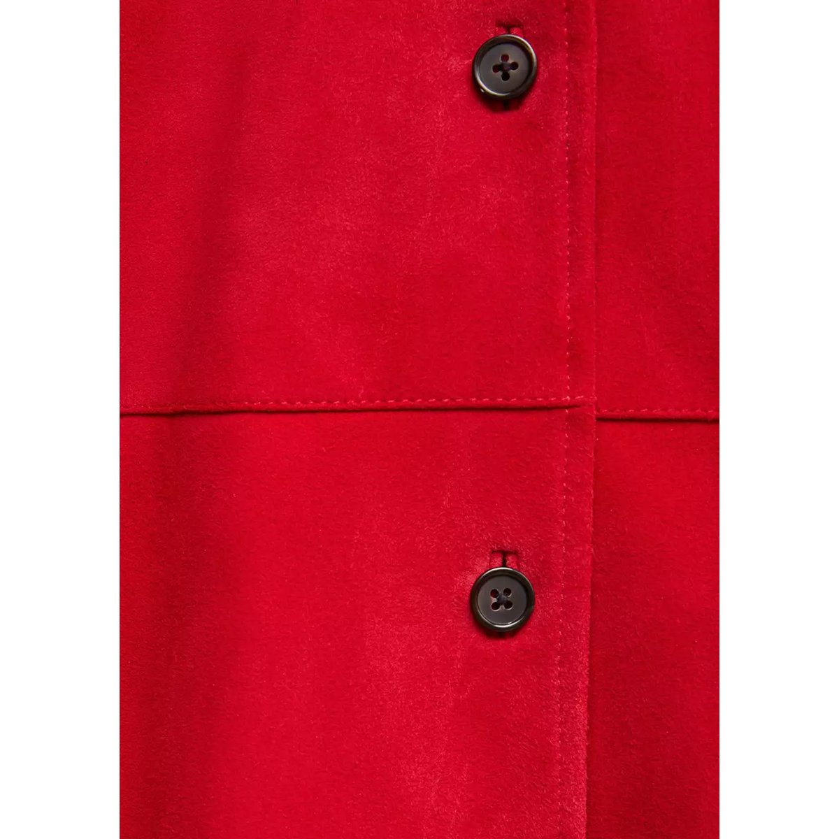Chemise daim oversize rouge, MANGO