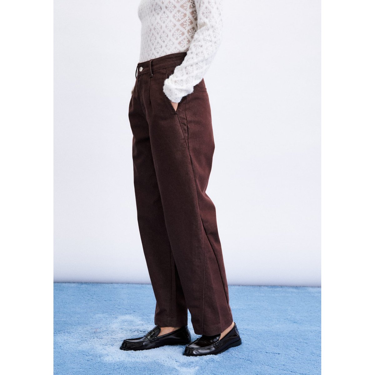 Jean Zao en coton ZAO marron glace, FRNCH