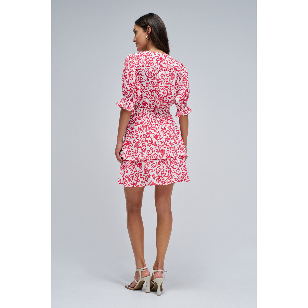ROBE COURTE AVEC MOTIF FLORAL vert, SALSA JEANS