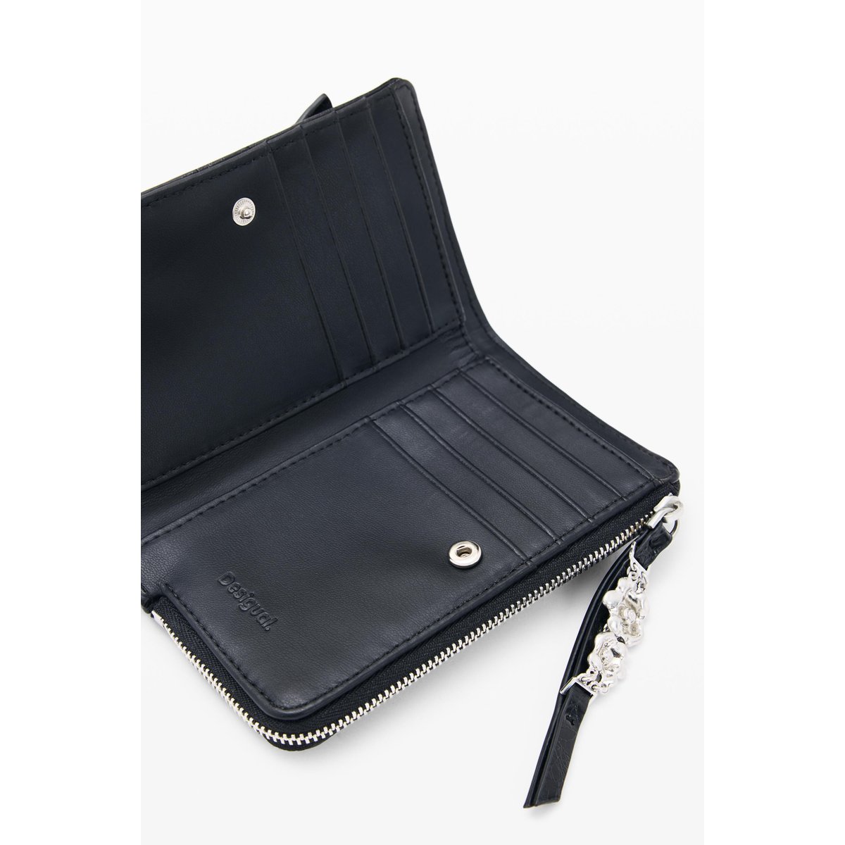 Porte-monnaie moyen noir, DESIGUAL