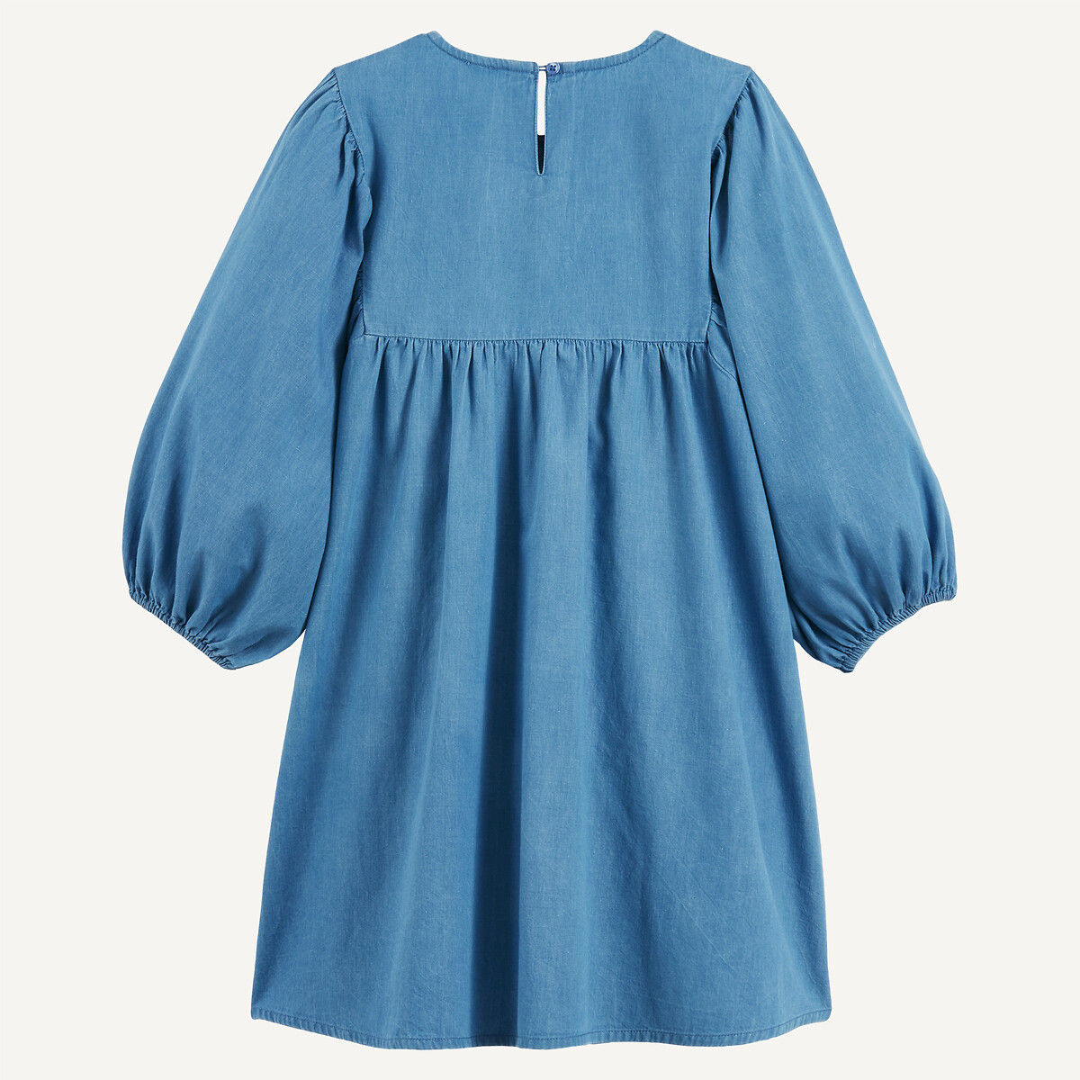 Robe à manches 3/4, en denim léger denim double stone, LA REDOUTE COLLECTIONS