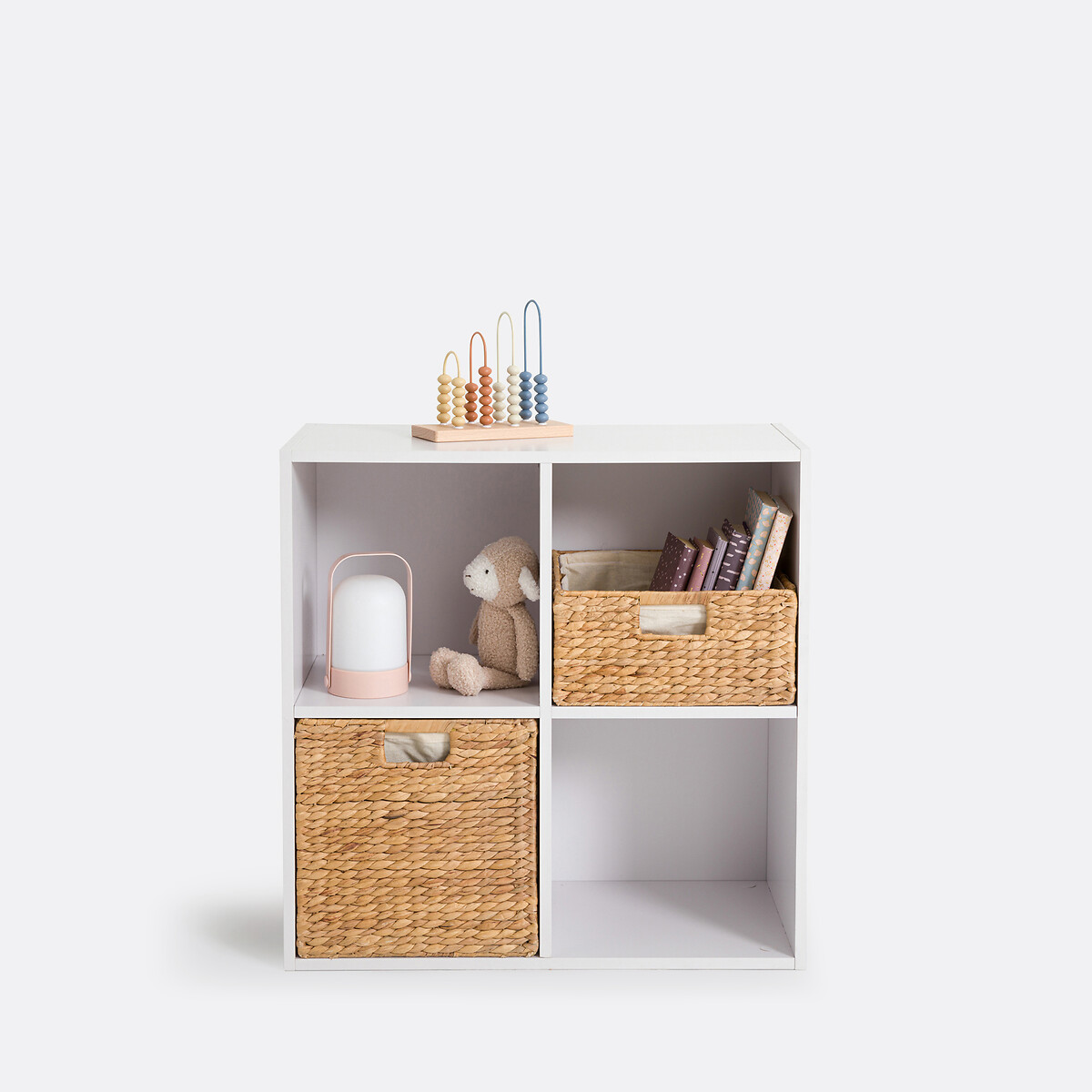 Meuble de rangement 4 cases, Diny blanc, LA REDOUTE INTERIEURS