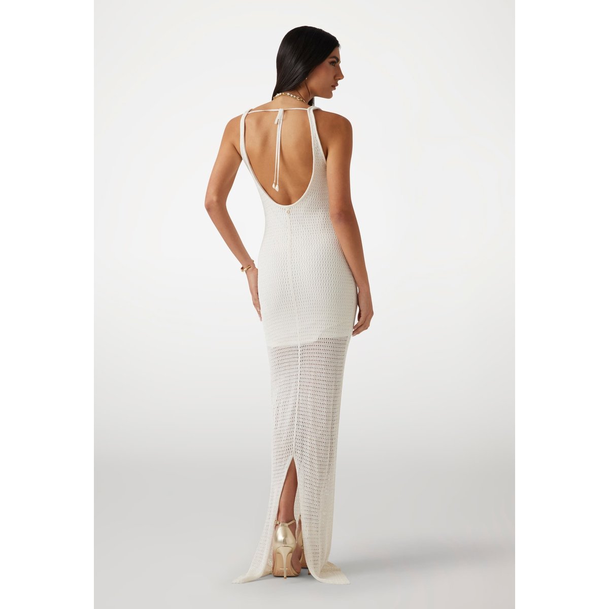Maxi Robe Bodycon blanc, GUESS
