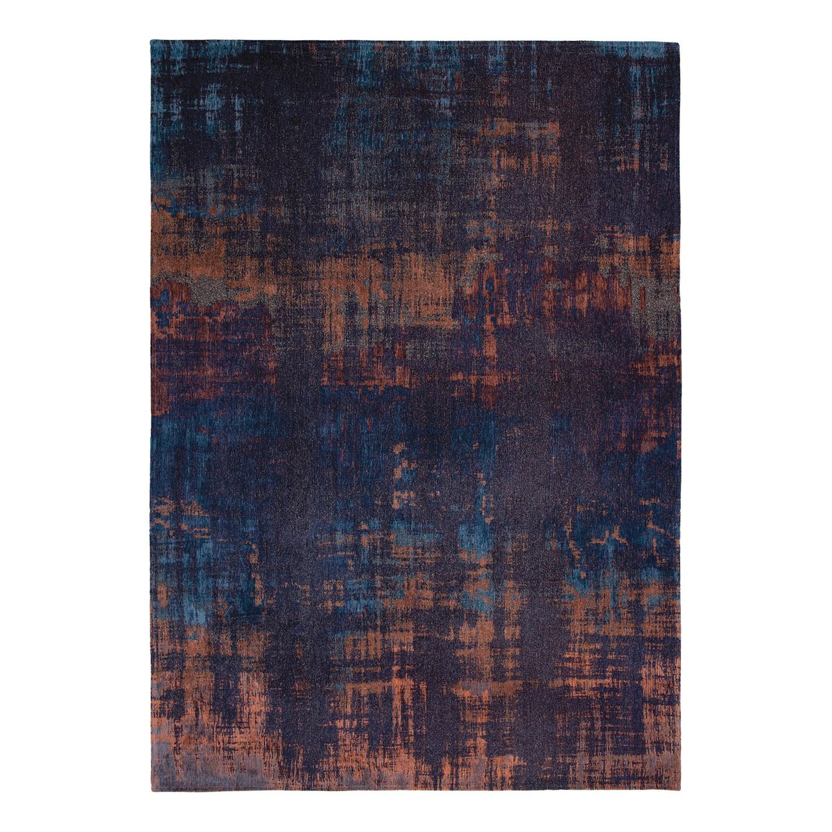 Tapis intérieur/extérieur tissé plat BLUE DAWN noir, NOVATREND