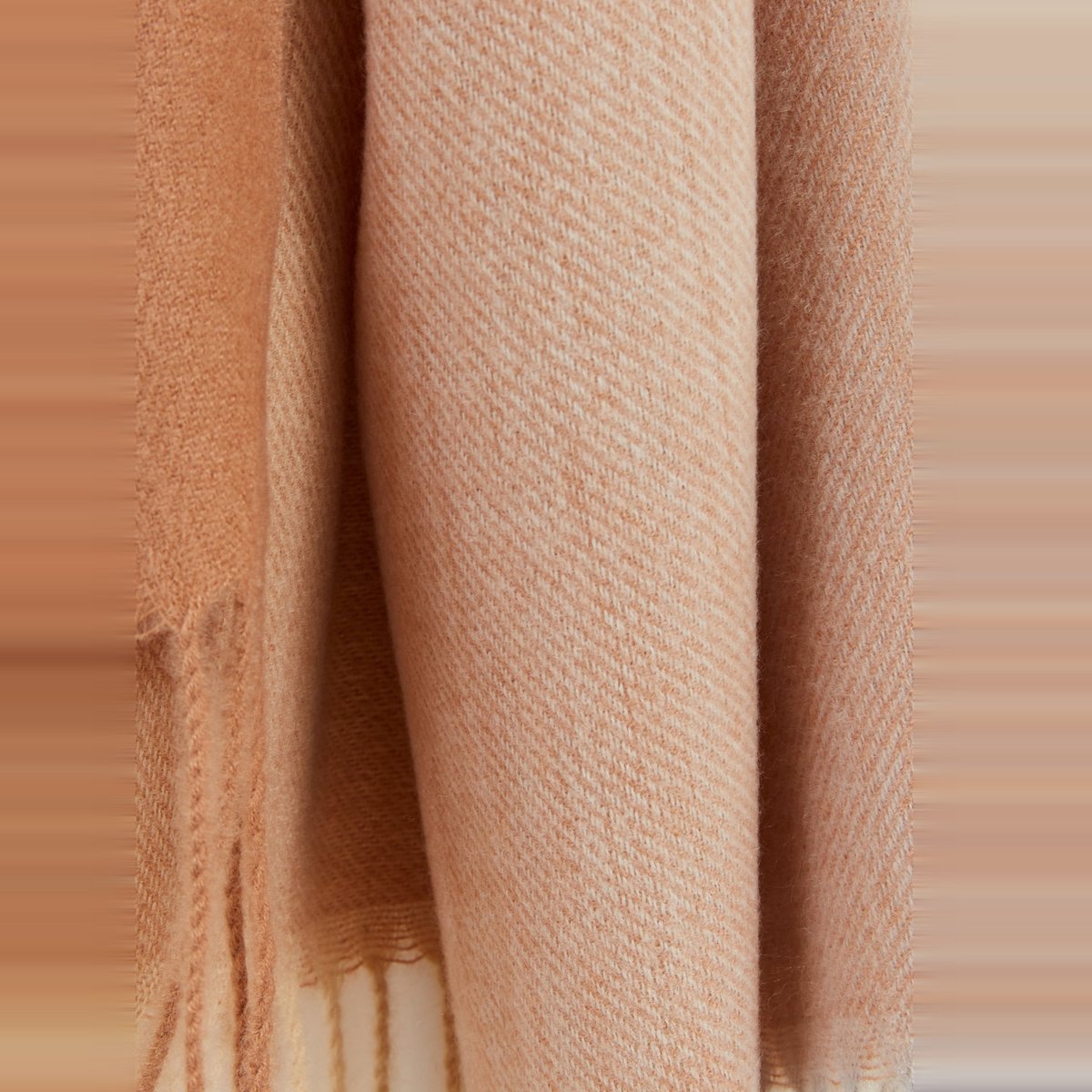 Echarpe chaude à carreaux, matière recyclée beige, MONOPRIX
