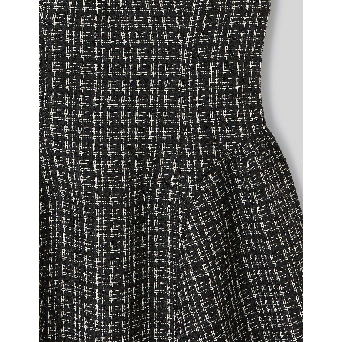 Robe en tweed noir, BZB