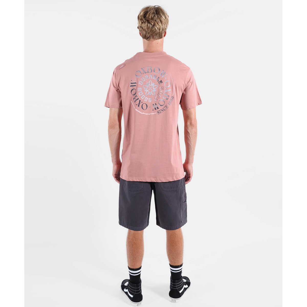 Tee-shirt manches courtes SPIRAL dusty rose, OXBOW