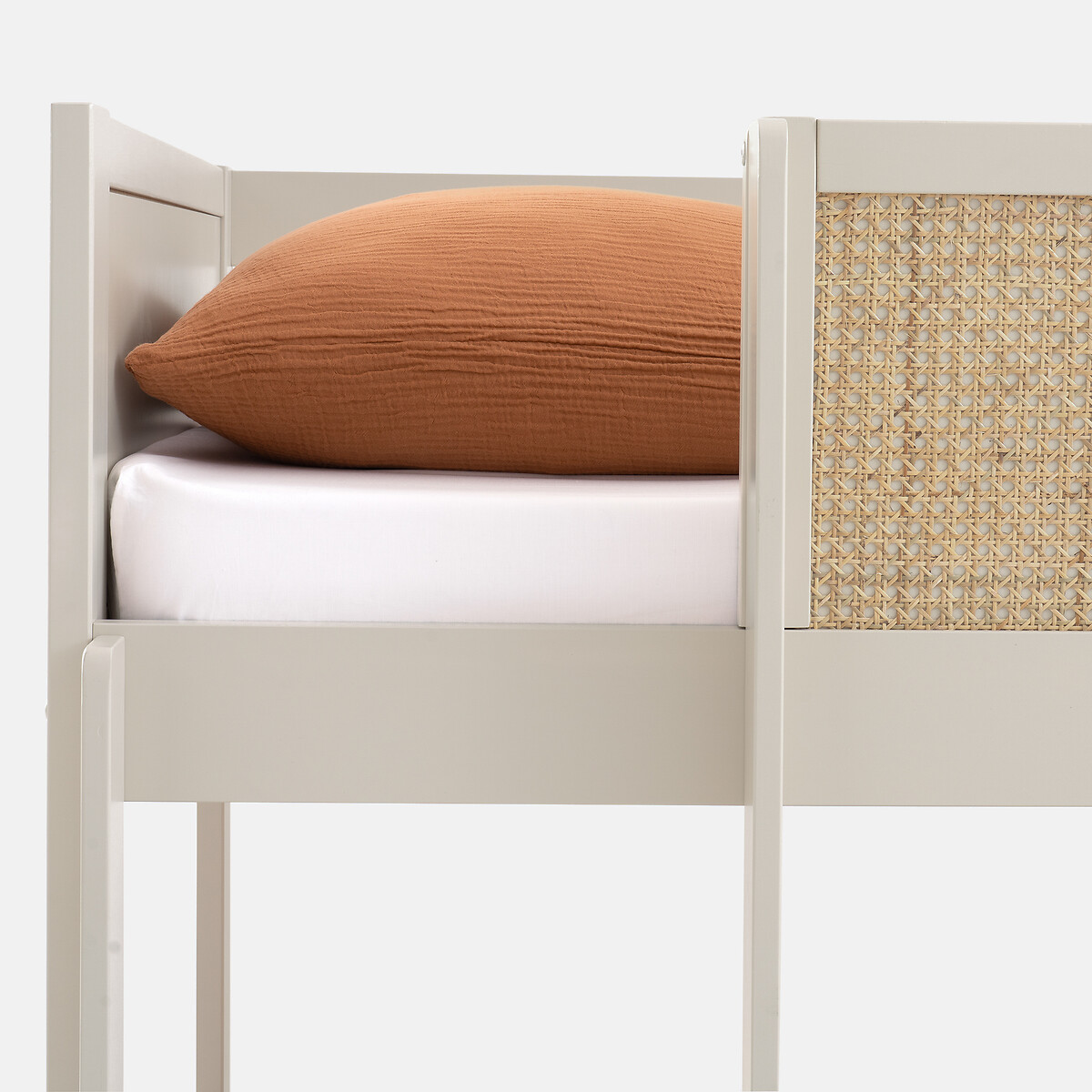 Beliches em palhina de rattan, Caneo branco-sujo, LA REDOUTE INTERIEURS