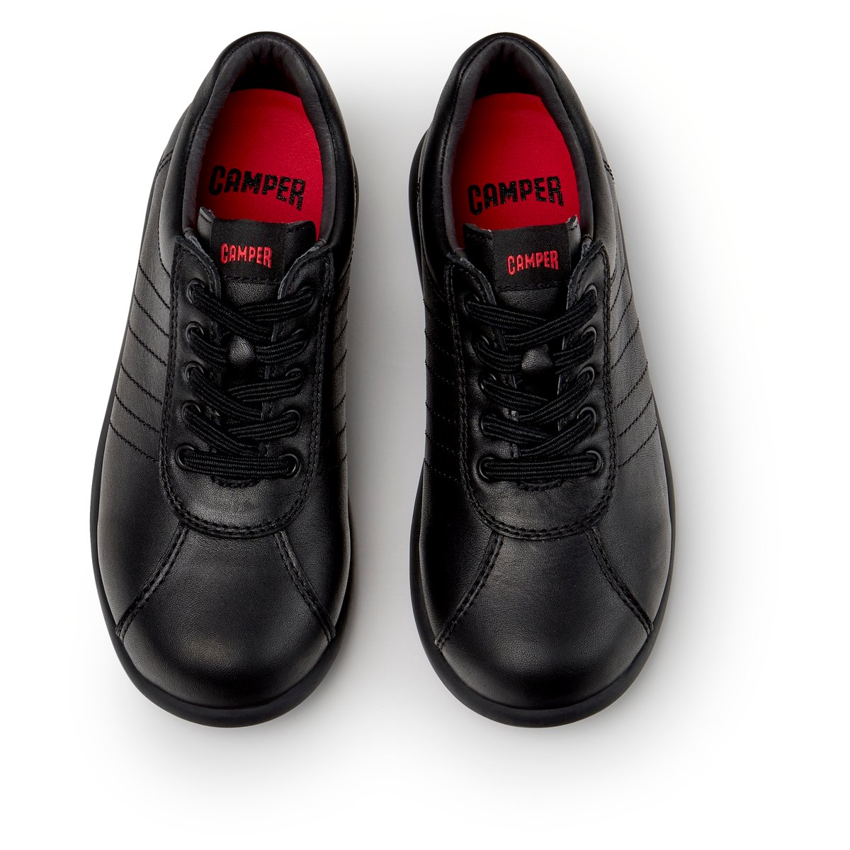 Baskets Pelotas Ariel Smooth Leather noir 003, CAMPER