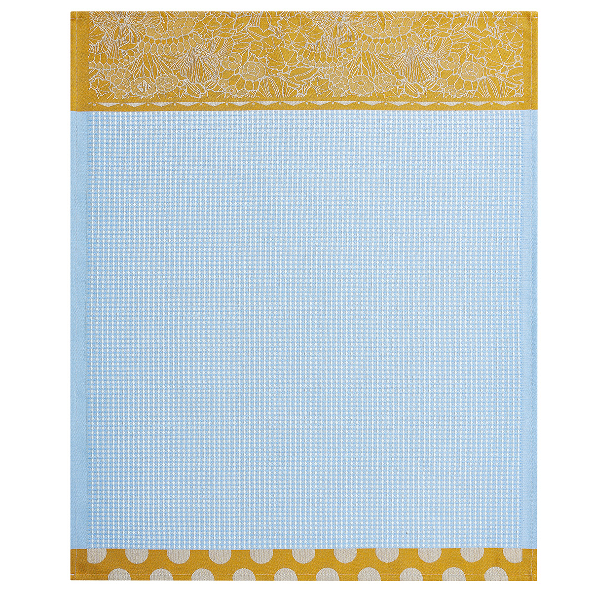 Essuie-mains en Coton, SALADE D'ÉTÉ bleuet, LE JACQUARD FRANCAIS