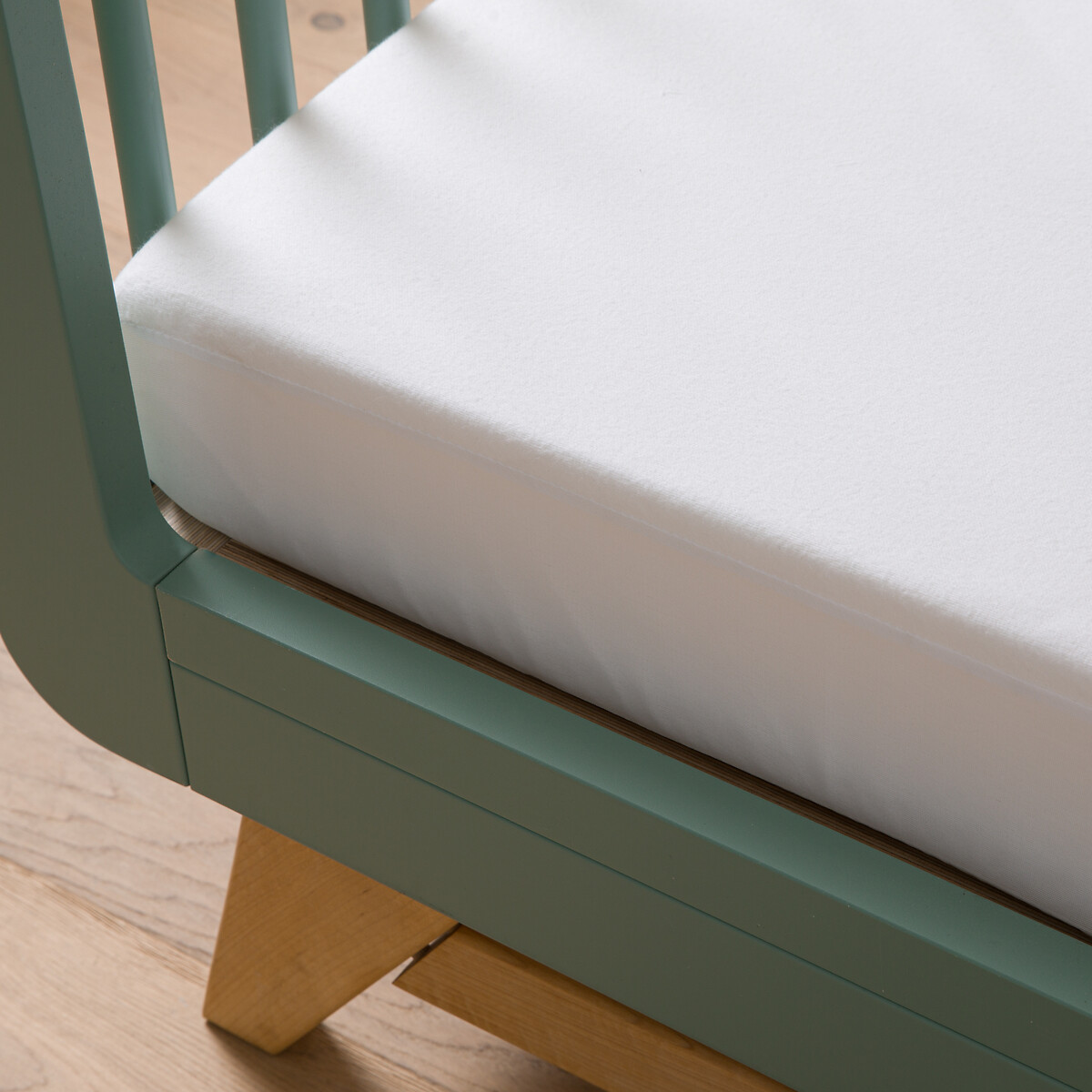 Protège-matelas bébé, en éponge, antiacarien et imperméable, hauteur max 14 cm blanc, LA REDOUTE INTERIEURS