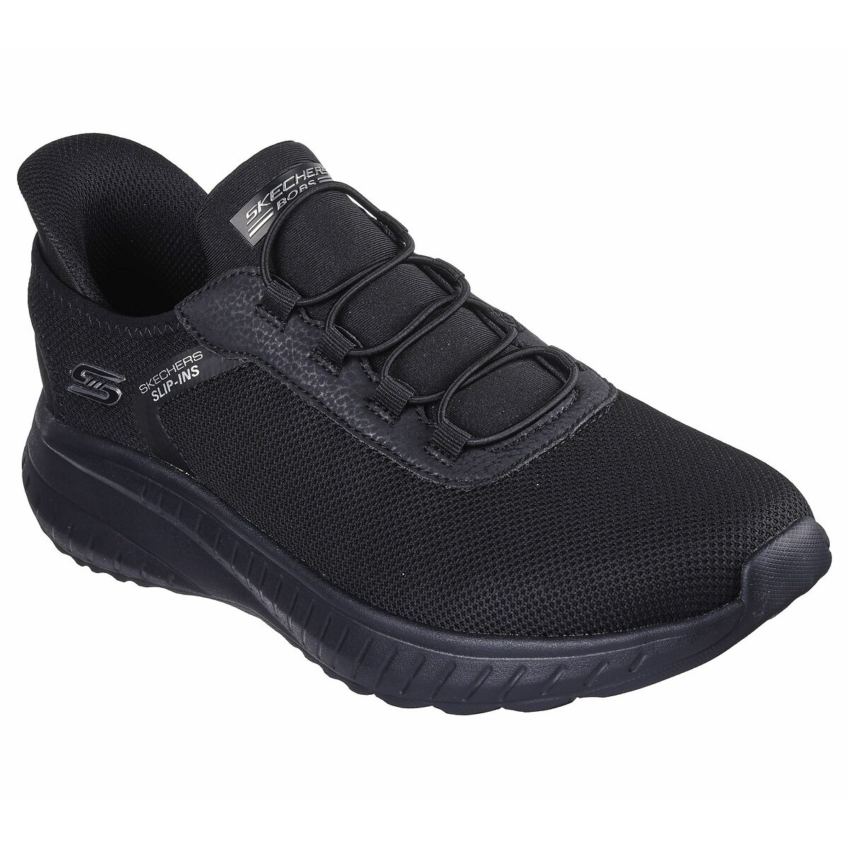Sneakers Slip-Ins:Bobs Sport Squad Chaos-Tough Walk zwart, SKECHERS