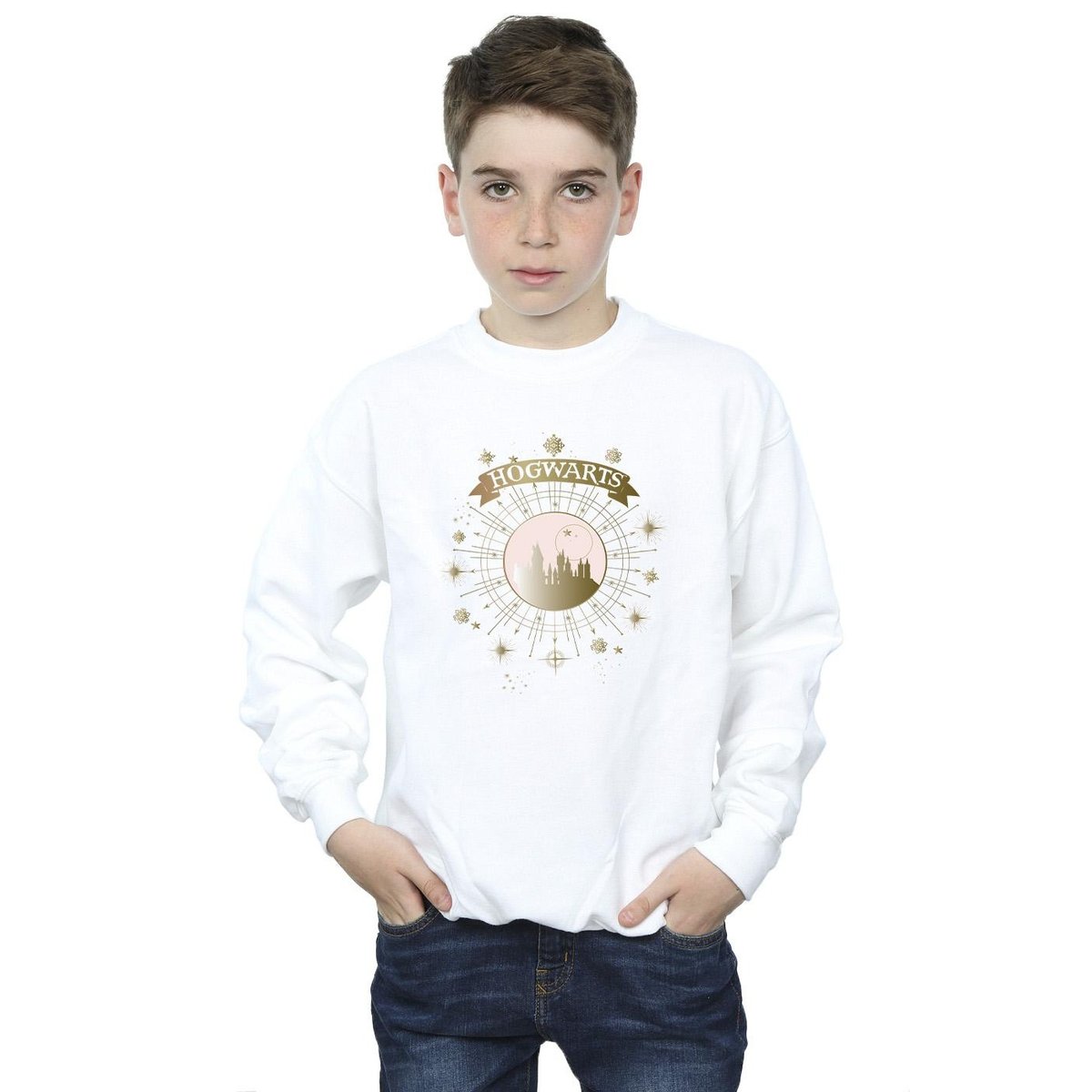Sweat HOGWARTS blanc, HARRY POTTER