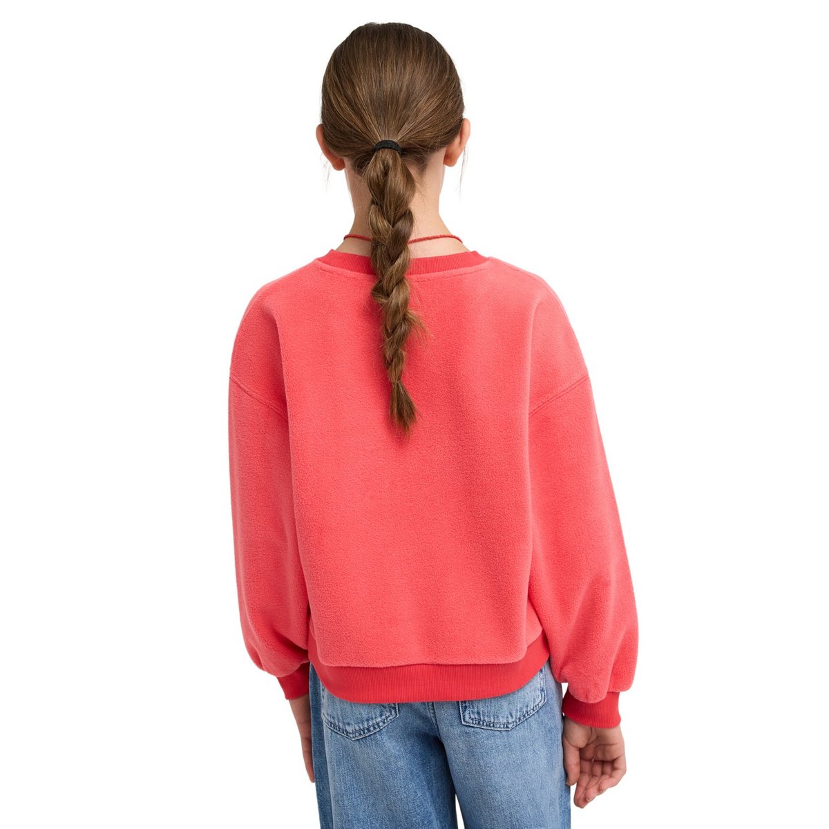 Haut en polaire sherpa CHILL STORY. rouge hibiscus, ROXY